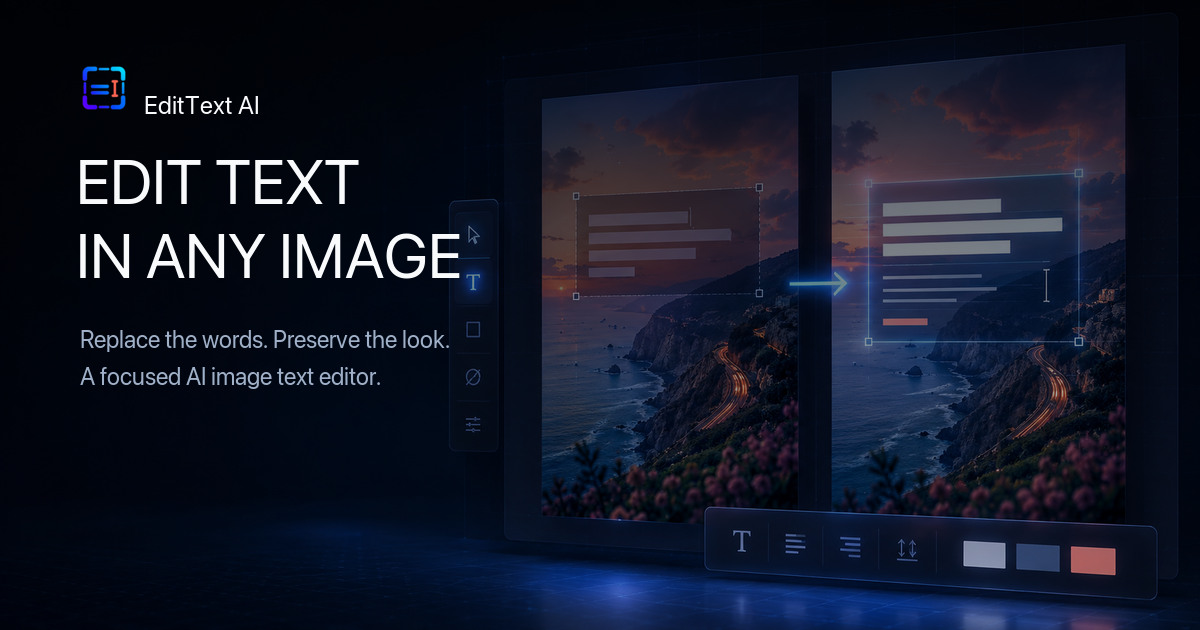 Edit Text in Image While Preserving the Original Design